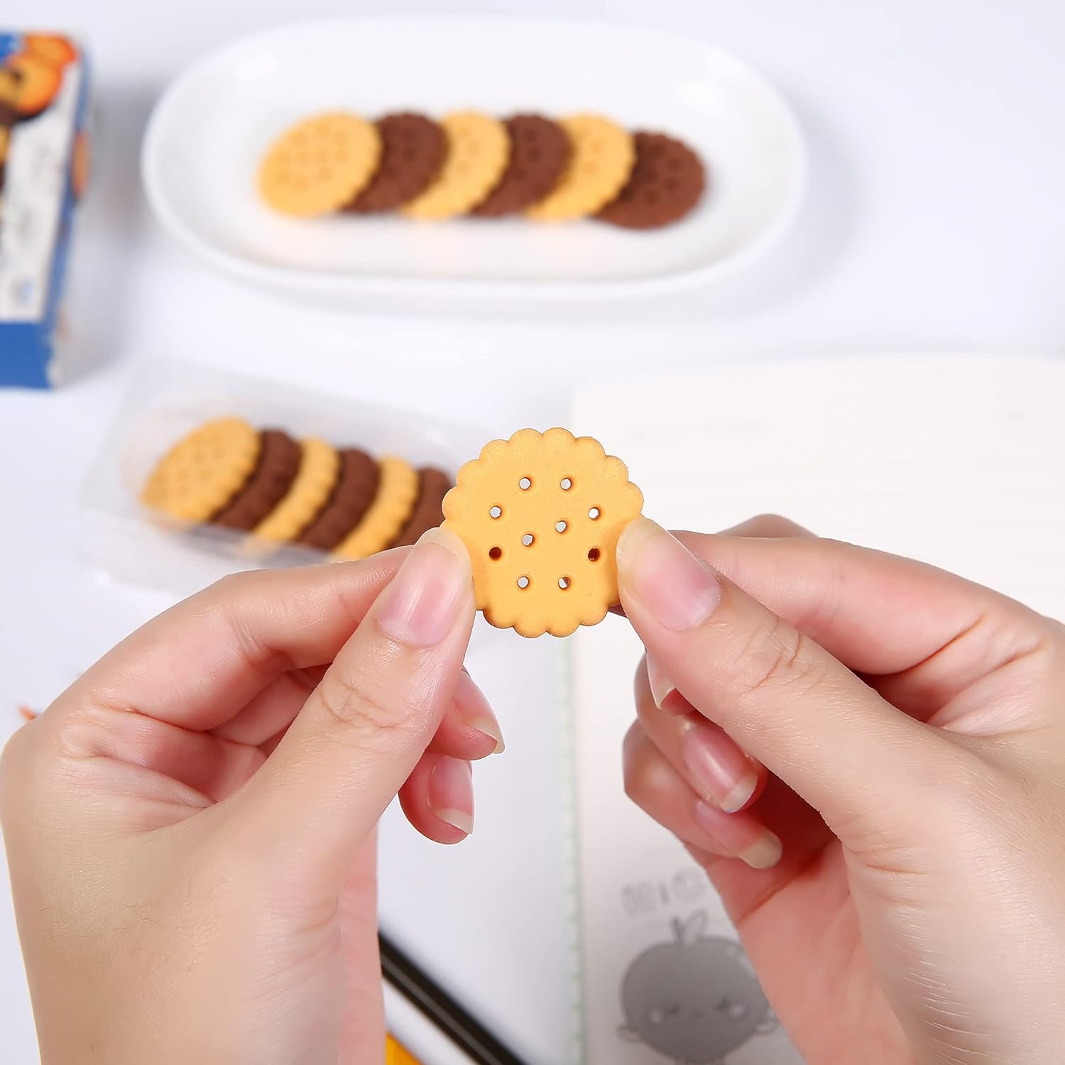 Biscuit-Shaped Erasers | Fun Rubber Stationery for Kids | Creative Birthday Gift Toy (6 Pcs Set) Biscuit-Shaped Erasers | Fun Rubber Stationery for Kids | Creative Birthday Gift Toy (6 Pcs Set)